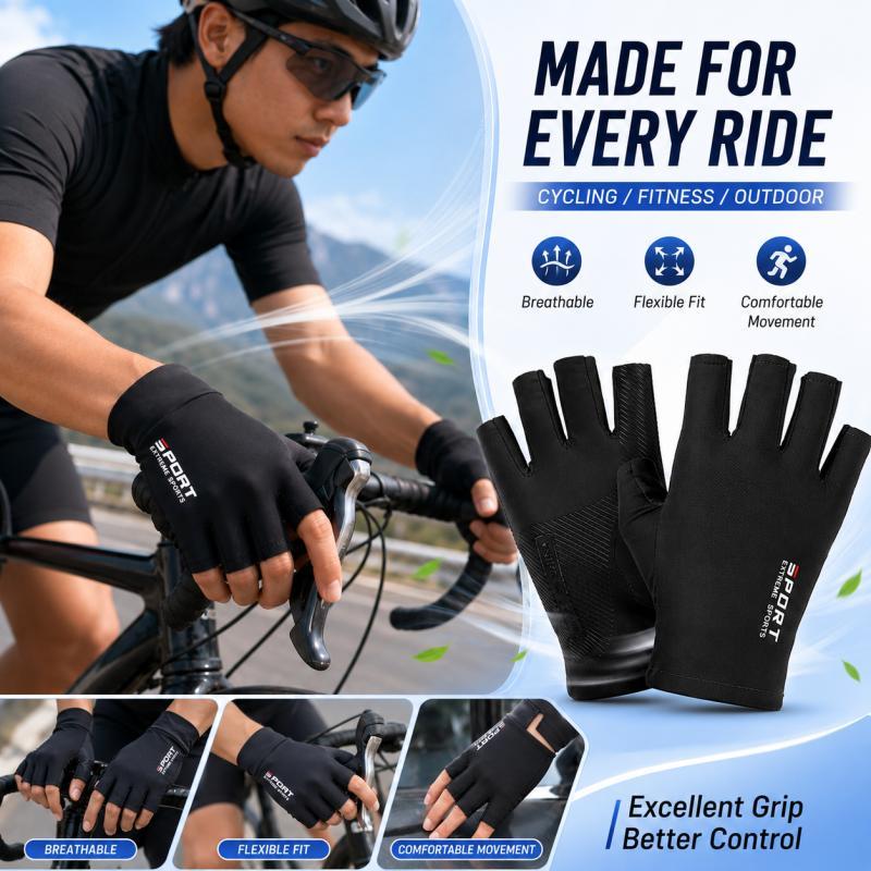 Cycling Glove Padded - 남녀공용 하프 핑거 사이클링 장갑, 로드