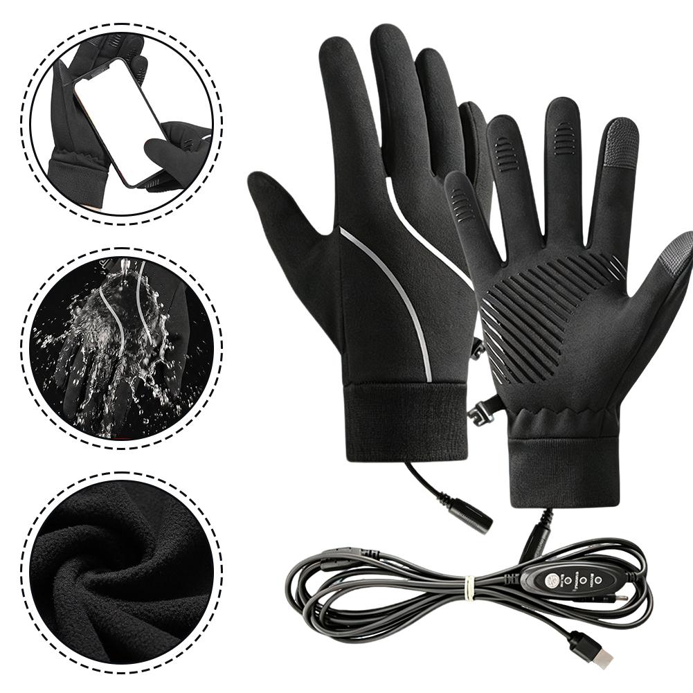 Heat Resistant Glove - 충전식 발열 장갑, 겨울용 플리스 안감,