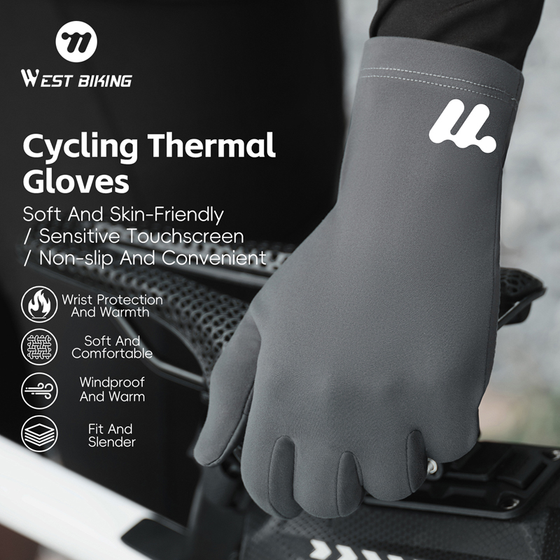 Cycling Glove Padded - WEST BIKING 겨울용 따뜻한 사이클링 장갑