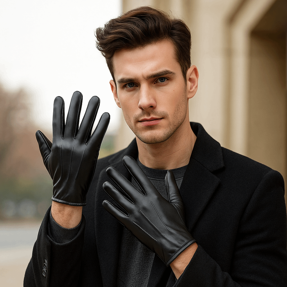 Leather Driving Glove - 패션 블랙 드라이빙 장갑 펑크 쿨