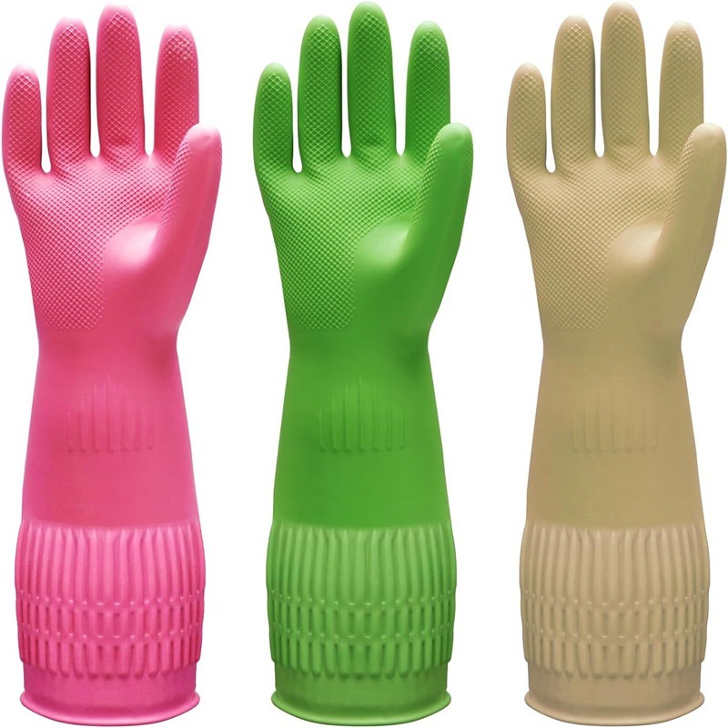 1켤레, 긴 길이의 실리콘 주방용 장갑, 고무 주방용  - Rubber Glove Cleaning 리뷰 및 가격