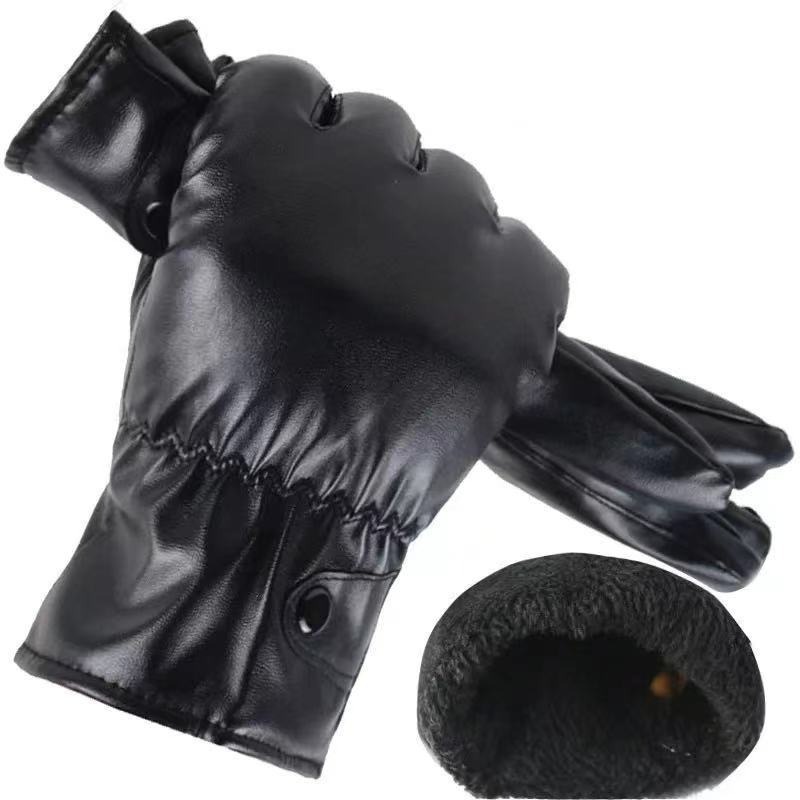 겨울 패션 블랙 PU 가죽 장갑 남성 얇은 스타일 운전 - Leather Driving Glove 리뷰 및 가격