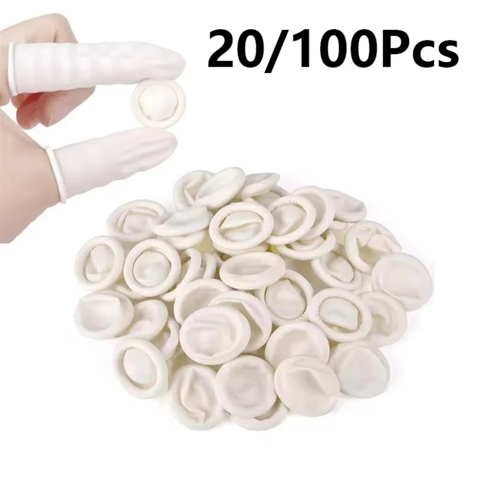 20개/100개 일회용 라텍스 고무 손가락 보호대 세트 - Latex Disposable Glove 리뷰 및 가격