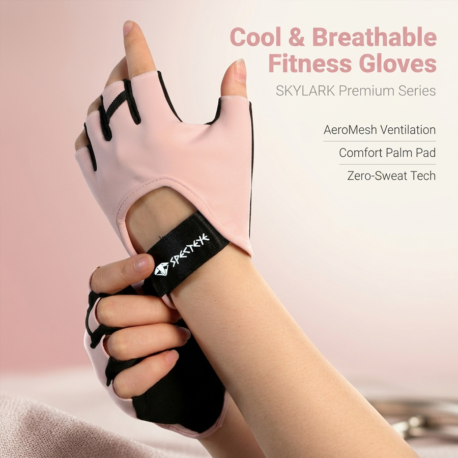 여성용 핑크색 반손가락 피트니스 장갑, 미끄럼 방지 통 - Cycling Glove Padded 리뷰 및 가격