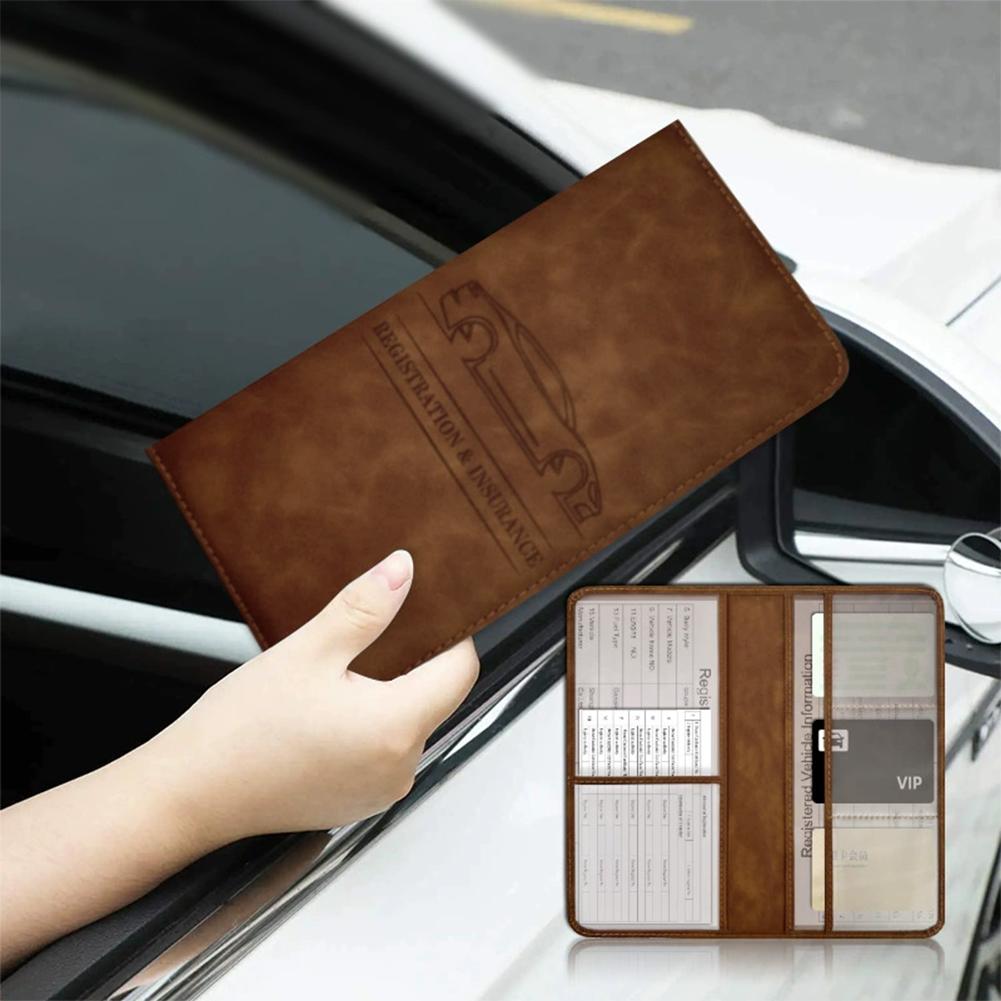 PU 가죽 소재의 차량 등록증 및 보험 증명서 보관함, - Leather Driving Glove 리뷰 및 가격