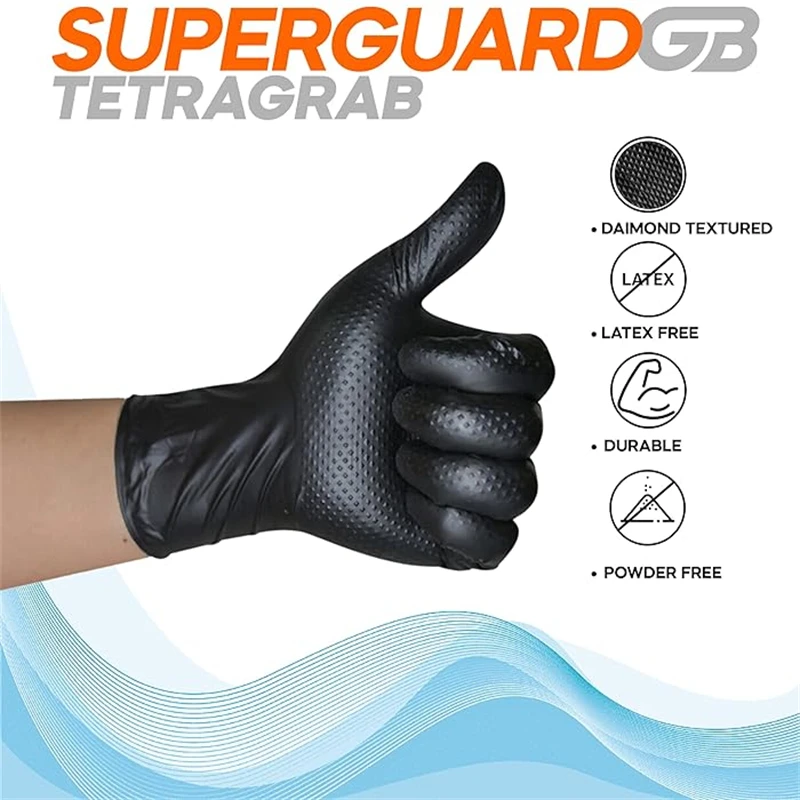 산업용 블랙 니트릴 장갑 8mil 헤비 듀티 일회용 다 - Nitrile Mechanic Glove 리뷰 및 가격