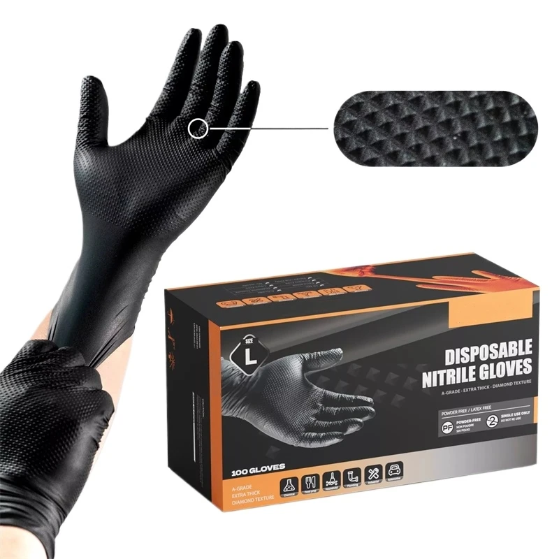 산업용 블랙 니트릴 장갑 8mil 헤비 듀티 일회용 다 - Nitrile Mechanic Glove 리뷰 및 가격