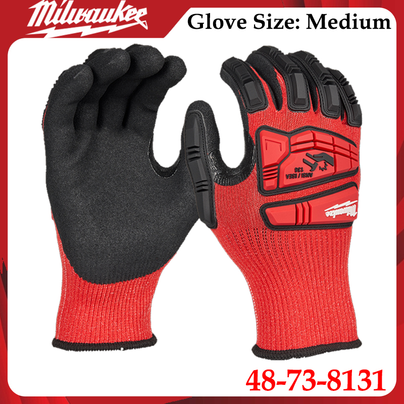 밀워키 48-73-8131 중형 충격 방지 작업용 장갑 - Motorcycle Glove Knuckle 리뷰 및 가격